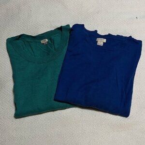 2 J. Crew Factory Teddie Sweaters sz Small